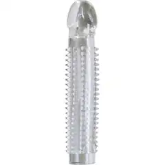  Прозрачная насадка на пенис Tailor Made Crystal с шипами 