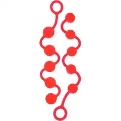  Набор оранжевых анальных цепочек Posh Silicone O Beads 