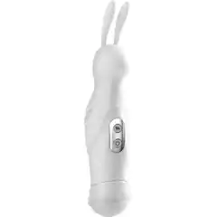  Белый вибратор WILD WABBIT WHITE с ушками 