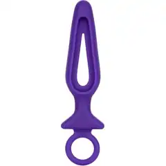  Фиолетовая силиконовая пробка с прорезью Silicone Groove Probe 10,25 см 