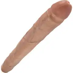  Кофейный двусторонний фаллоимитатор 16 Thick Double Dildo 40,6 см 