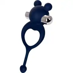  Синее виброкольцо с хвостиком JOS MICKEY 