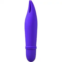  Фиолетовый мини-вибратор Universe Teasing Ears 12,5 см 