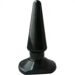  Чёрная анальная пробка ANAL STIMULATOR 7,7 см 