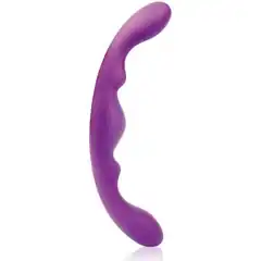  Фиолетовый двусторонний фаллоимитатор Cosmo 26 см 