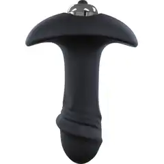  Черный анальный вибромассажер Single Speed Star Arrow Plug 11 см 