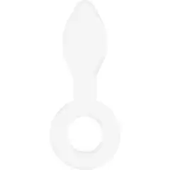  Белая анальная пробка Plugger 11,9 см 