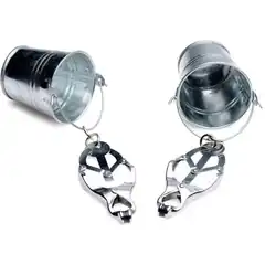  Зажимы на соски с ведрами под грузы Jugs Nipple Clamps with Buckets 