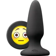  Черная силиконовая пробка среднего размера Emoji OMG 10,2 см 