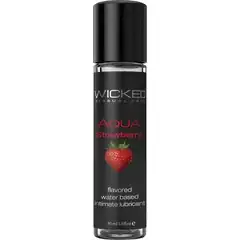  Лубрикант с ароматом клубники Wicked Aqua Strawberry 30 мл 