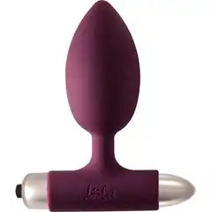  Бордовая анальная вибропробка New Edition Perfection 11,1 см 