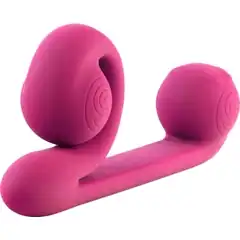  Уникальный розовый вибромассажер-улитка для двойной стимуляции Snail Vibe 
