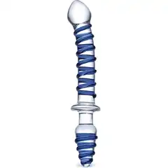  Двусторонний фаллоимитатор с анальной пробкой Mr. Swirly Dildo Butt Plug 25 см 