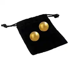  Вагинальные шарики 24К GOLD PLATED PLEASURE BALLS с золотым покрытием 