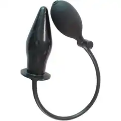  Черный анальный стимулятор с расширением Pumpn Play Plug 12 см 