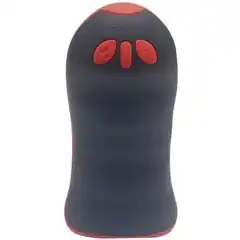  Черный вибромастурбатор Vibrating Stroker 