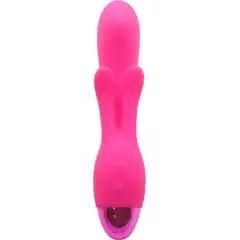 Розовый вибратор INDULGENCE Rechargeable Frolic Bunny 18,7 см 
