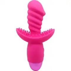  Розовый вибратор INDULGENCE Rechargeable Wild Ride 16,5 см 