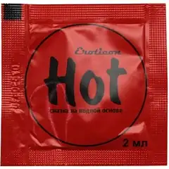  Возбуждающая гель-смазка Hot с женьшенем 2 мл 