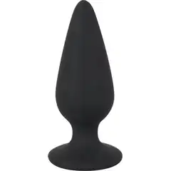  Черная анальная втулка Heavy Plug Large 10,5 см 