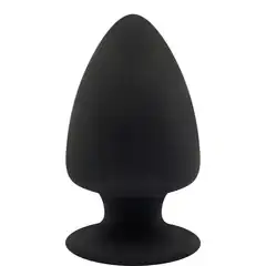  Черная анальная пробка PREMIUM SILICONE PLUG M 11 см. 