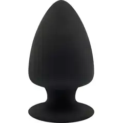  Черная анальная пробка PREMIUM SILICONE PLUG L 13 см. 