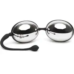  Серебристо-черные вагинальные шарики Inner Goddess Silver Jiggle Balls 