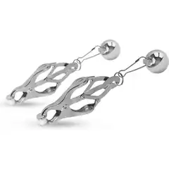  Зажимы на соски Easytoys TJapanese Clover Clamps With Weights 