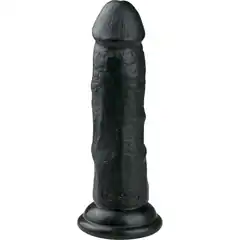  Черный фаллоимитатор Realistic Dildo 15,5 см 