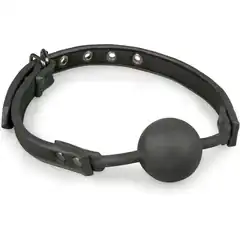  Черный кляп-шар Easytoys Ball Gag With Silicone Ball 
