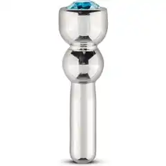  Серебристый уретральный стимулятор Sinner Penis Plug With Diamond 5 см 