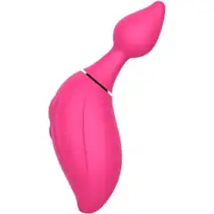  Розовый расширяющийся вибратор Daphne 15,4 см 