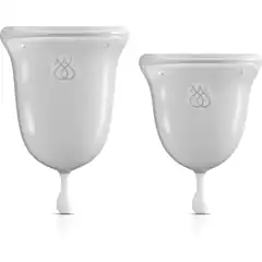  Набор из 2 прозрачных менструальных чаш Intimate Care Menstrual Cups 