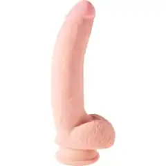  Телесный фаллоимитатор на присоске 10 Triple Density Cock with Balls 26,7 см 