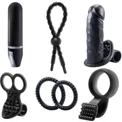  Черный вибронабор для двоих TUTTI BOX KIT SET 