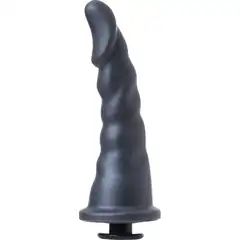  Черная насадка для страпона Axel 17,5 см 