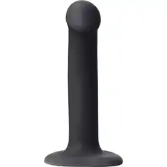  Черный фаллос на присоске Silicone Bendable Dildo S 17 см 