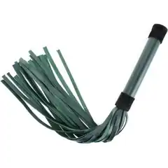  Изумрудная плеть Emerald Leather Whip с гладкой ручкой 45 см 