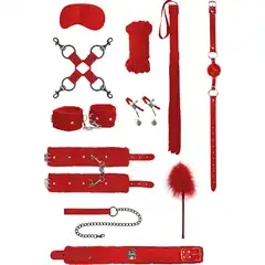  Красный игровой набор БДСМ Intermediate Bondage Kit 