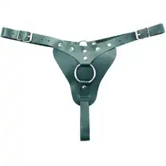  Изумрудные трусики с кольцом для насадок Emerald Panties 