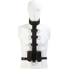 Черный шейный воротник и манжеты на запястья COLLAR BODY RESTRAINT 