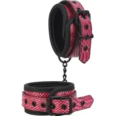  Розово-черные поножи ANKLE CUFFS на сцепке 
