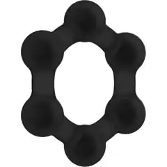  Черное эрекционное кольцо No.82 Weighted Cock Ring 