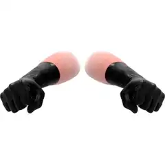  Черные латексные перчатки для фистинга Latex Short Glove 