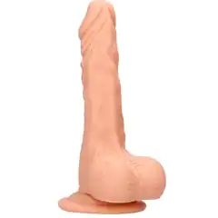  Телесный фаллоимитатор Realistic Dildo With Balls 17 см 