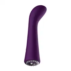  Фиолетовый вибромассажер для точки G Glimmer 20,5 см 