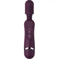 Фиолетовый универсальный массажер Silicone Massage Wand 20 см 