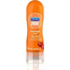  Интимная смазка и гель для массажа DUREX Play Massage 2in1 с гуараной 200 мл 
