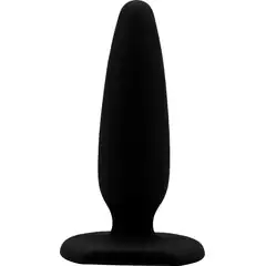  Черная силиконовая анальная пробка Black Mont 13,5 см 