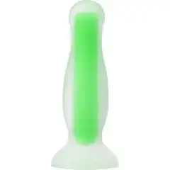  Зеленая, светящаяся в темноте анальная втулка Mortimer Glow 12,5 см 
